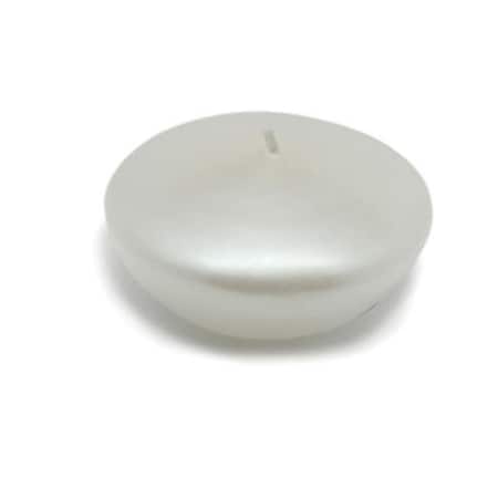 Zest Candle CFZ-076 3 In. Pearl White Floating Candles -12pc-Box
